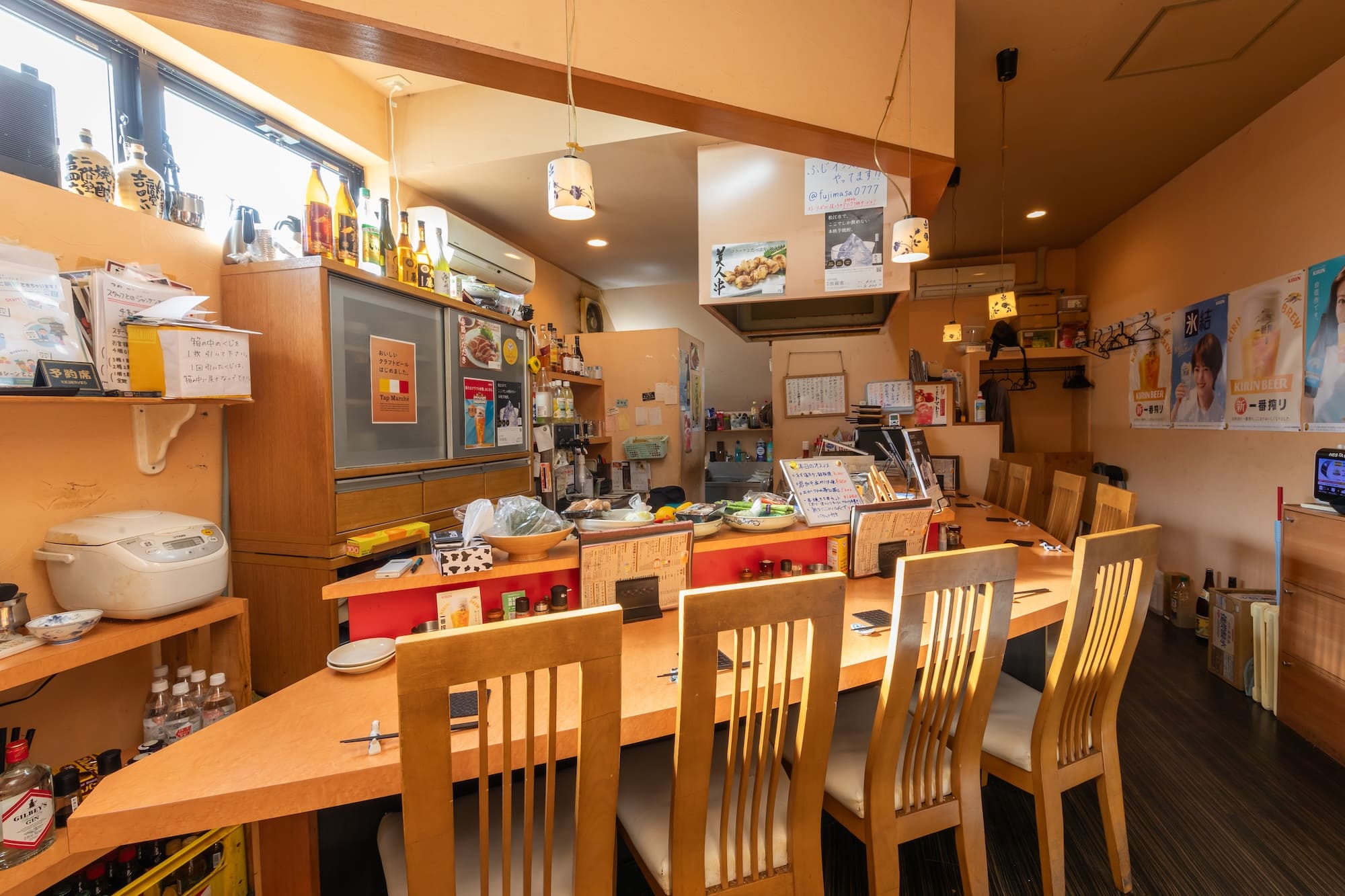 店内の内観